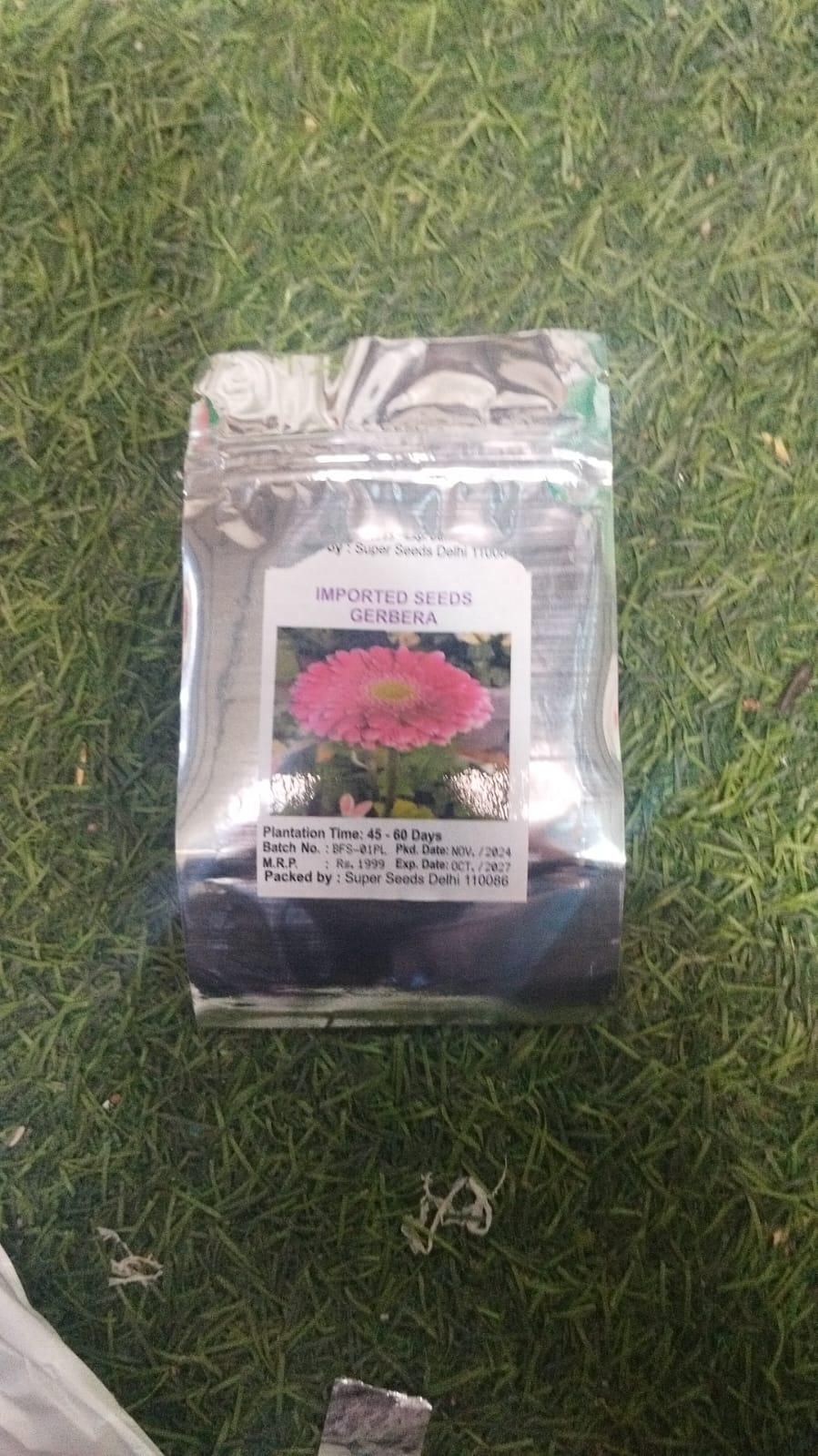 Gerbera Mix Flowering Seeds for Beautiful Blossoms, Ideal for Planting and Gardening Enthusiasts